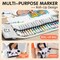 36 Colors Acrylic Paint Markers, Water-Based Acrylic Paint Pens for Rock Painting, Ceramic, Wood, Canvas, Plastic, Glass, Stone, Calligraphy, Card Making, DIY Crafts